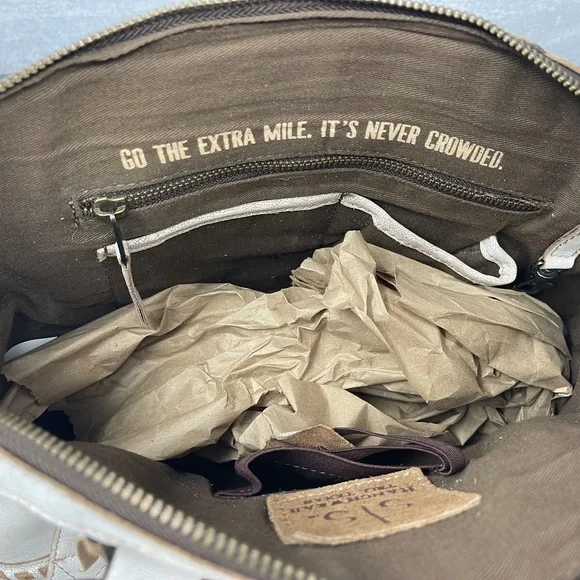 NWOT - Cremello Sansa Satchel by STS